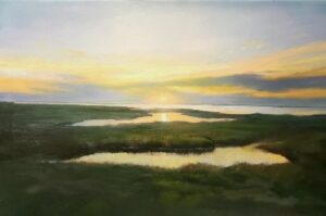 KPalfreyman- Marsh Sunset, Oil on Canvas, 20×30,