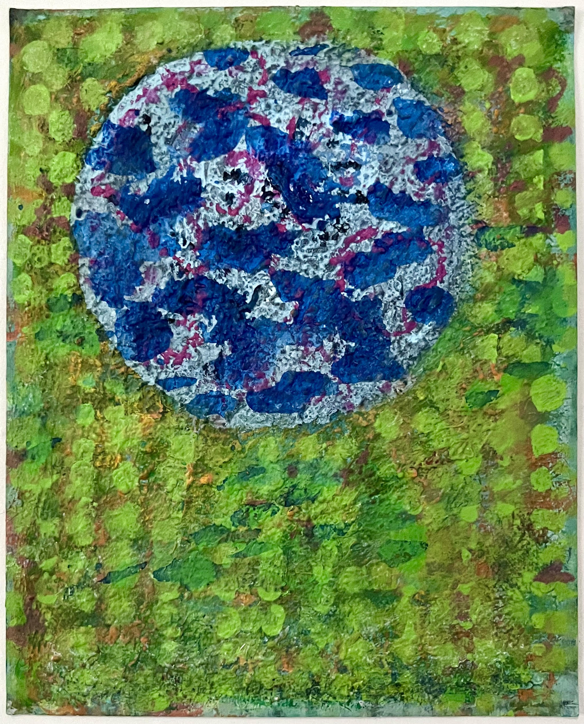 Orb” #86, 2024, acrylic on paper, 10” x 8