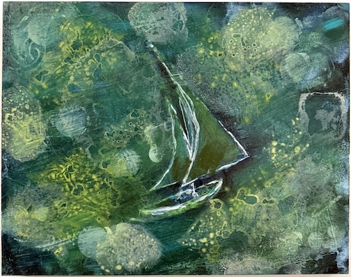 WMiller - Vessel #7, 2026, acrylic on panel, 14